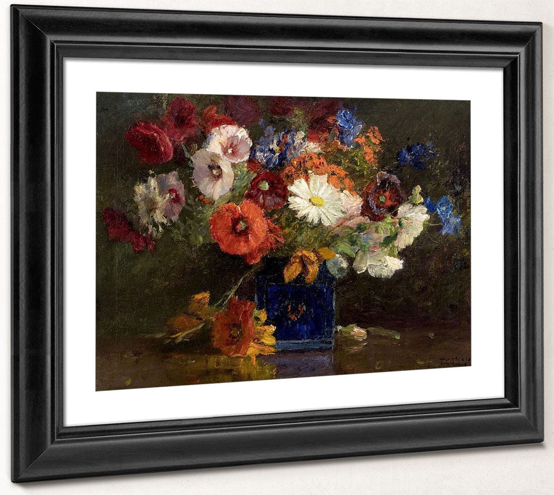 Vase Of Flowers By Theodore Clement Steele Fine Art Print 2