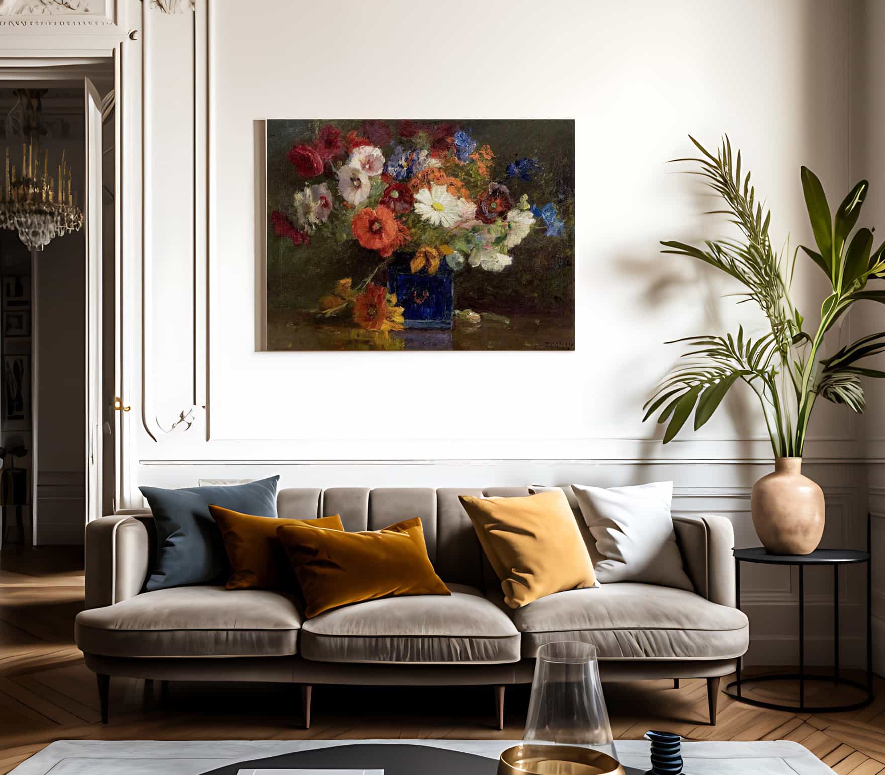 Vase Of Flowers By Theodore Clement Steele Fine Art Print 2