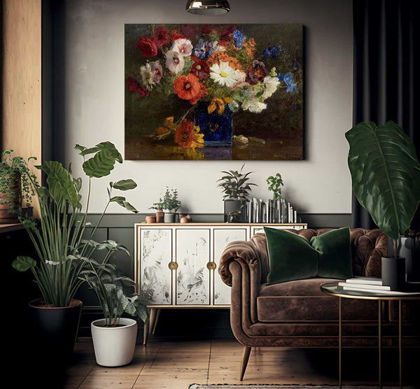 Vase Of Flowers By Theodore Clement Steele Fine Art Print 2