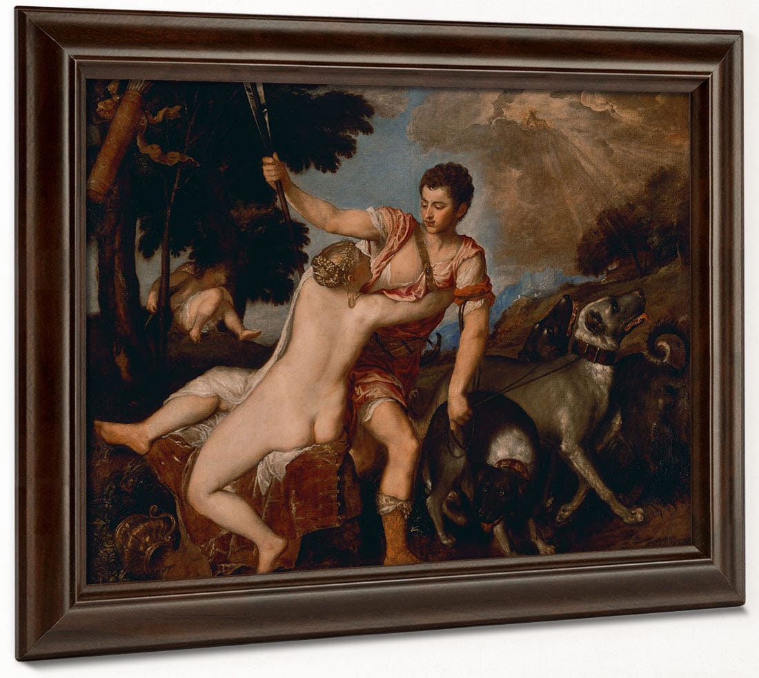 Venus And Adonis Titan Fine Art Print 2