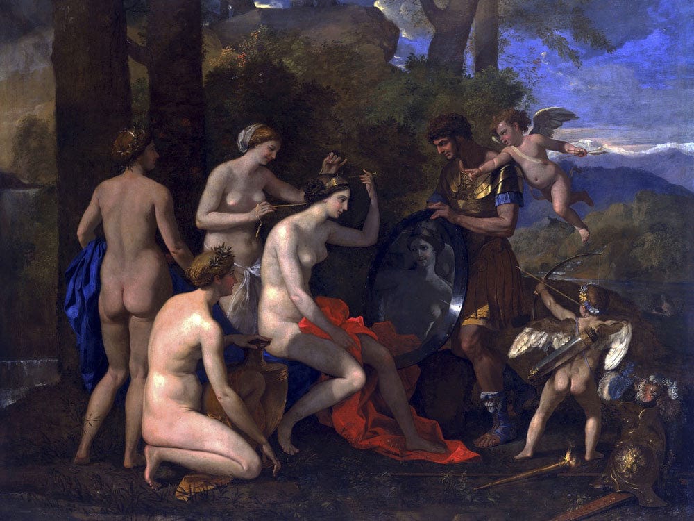 Venus And Mars By Nicolas Poussin Fine Art Print 2
