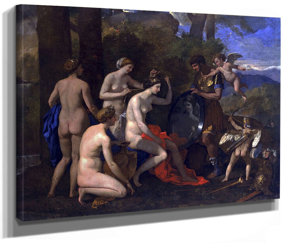 Venus And Mars By Nicolas Poussin Fine Art Print 2