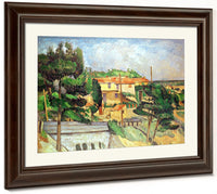 Viaduct At Estaque By Paul Cezanne Fine Art Print 2