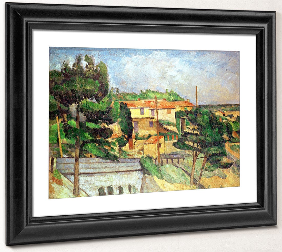 Viaduct At Estaque By Paul Cezanne Fine Art Print 2