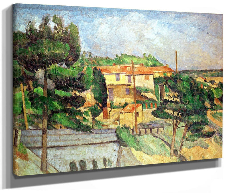 Viaduct At Estaque By Paul Cezanne Fine Art Print 2