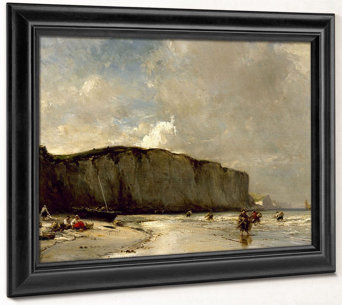 View Along The Norman Coast By Eugene Isabey Fine Art Print 2