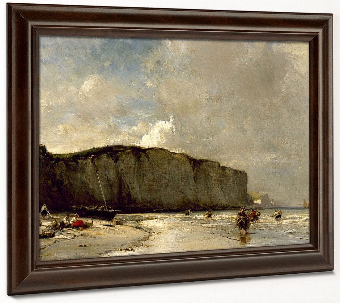 View Along The Norman Coast By Eugene Isabey Fine Art Print 2