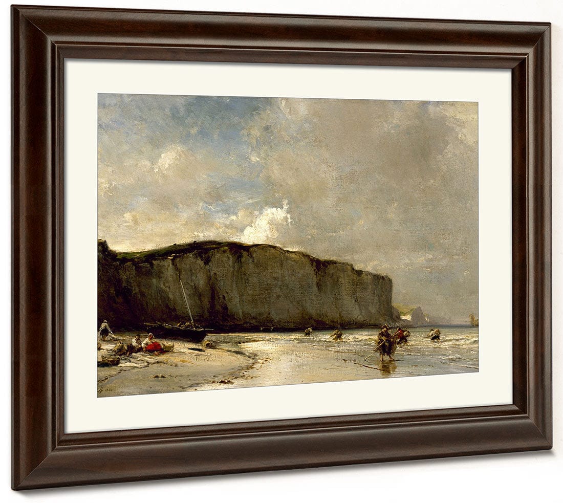 View Along The Norman Coast By Eugene Isabey Fine Art Print 2