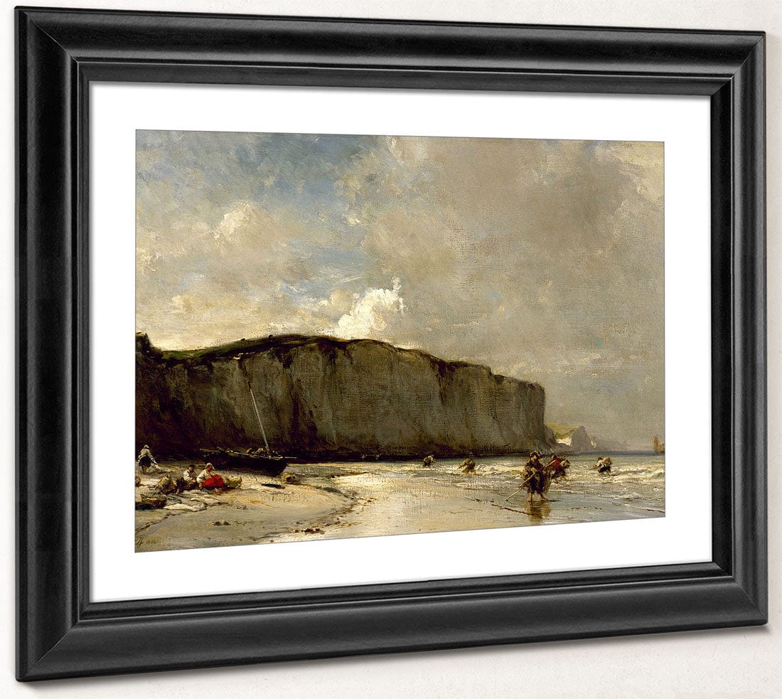 View Along The Norman Coast By Eugene Isabey Fine Art Print 2