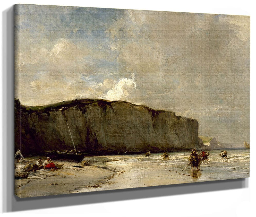 View Along The Norman Coast By Eugene Isabey Fine Art Print 2