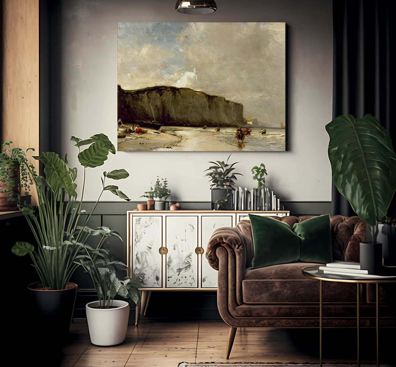 View Along The Norman Coast By Eugene Isabey Fine Art Print 2