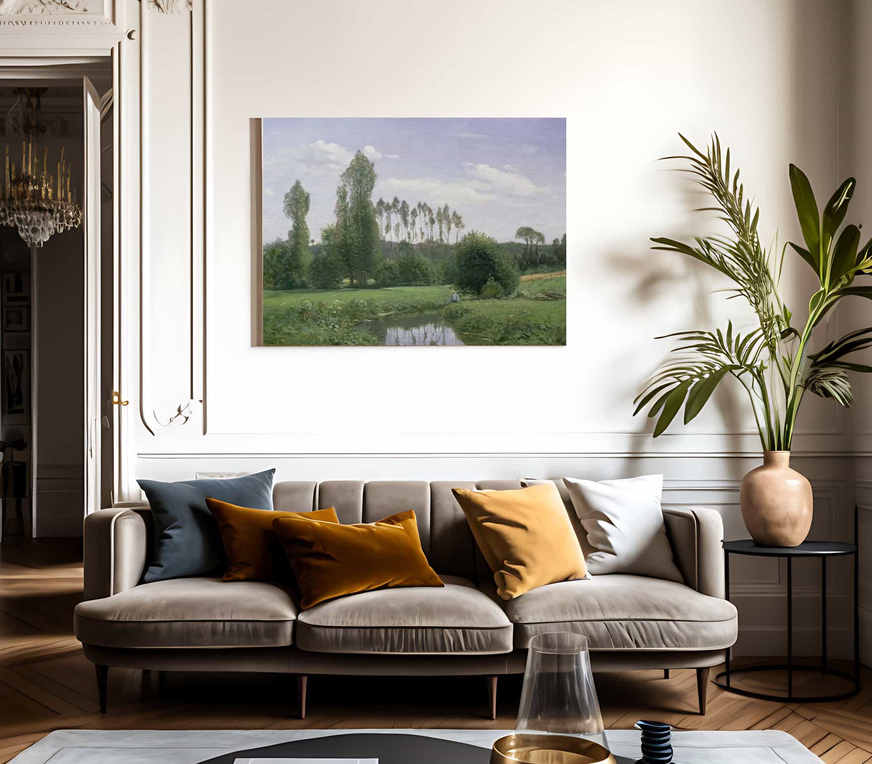 View At Rouelles By Claude Monet Fine Art Print 2