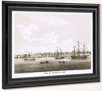 View Of Brooklyn, 1840 By George Hayward Fine Art Print 2