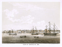 View Of Brooklyn, 1840 By George Hayward Fine Art Print 2