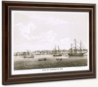 View Of Brooklyn, 1840 By George Hayward Fine Art Print 2