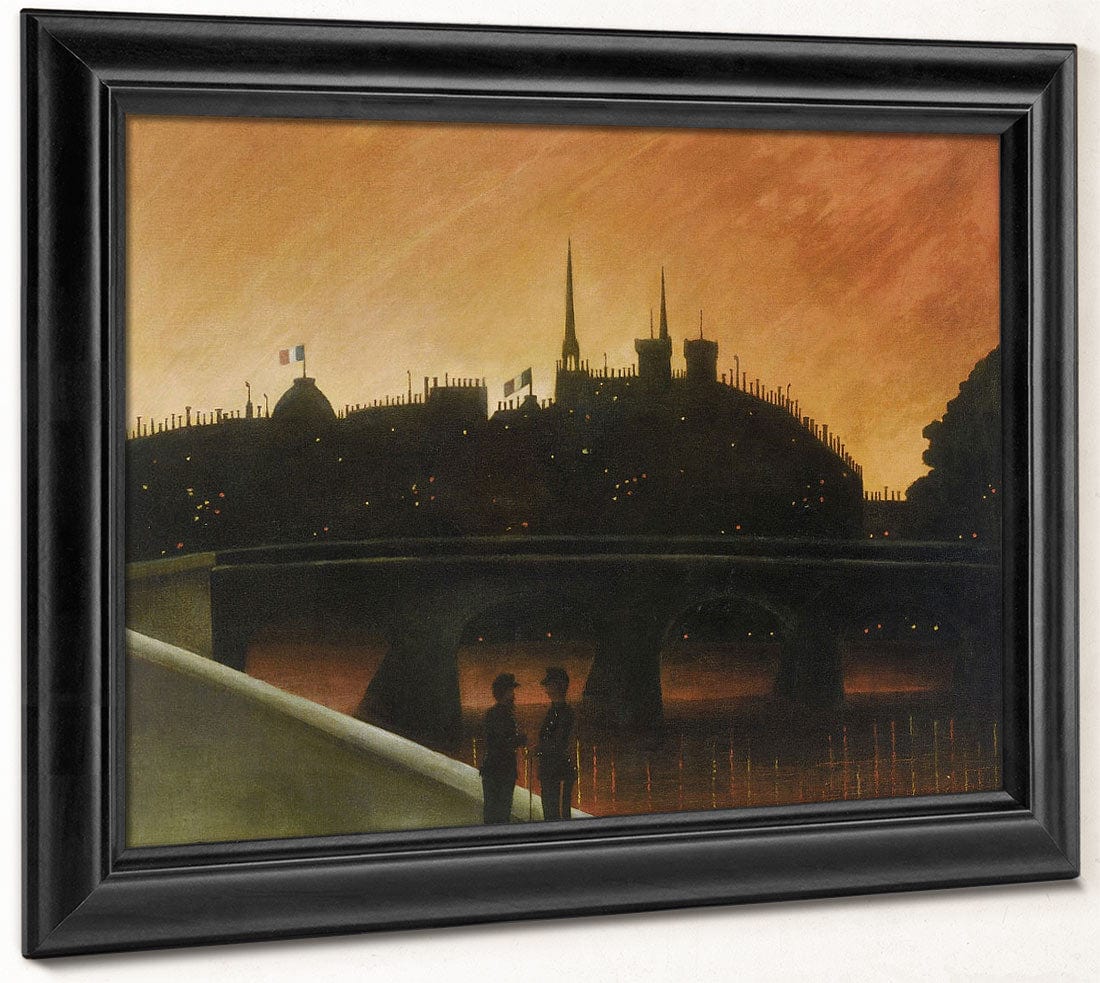 View Of Ile De Cite, Paris By Henri Julien Felix Rousseau Fine Art Print 2