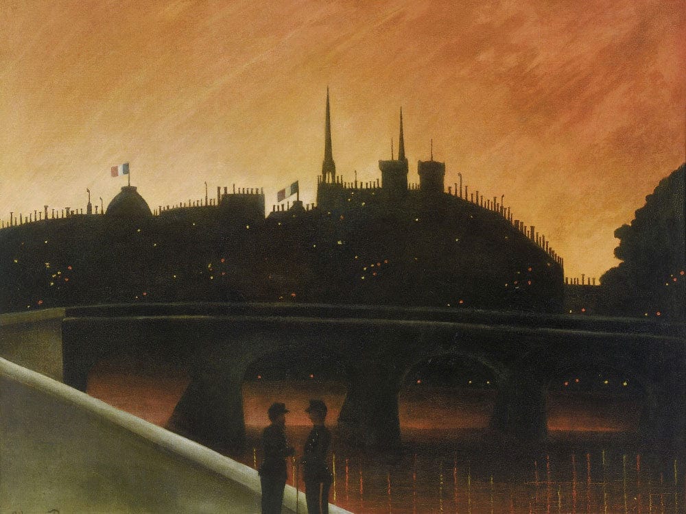 View Of Ile De Cite, Paris By Henri Julien Felix Rousseau Fine Art Print 2