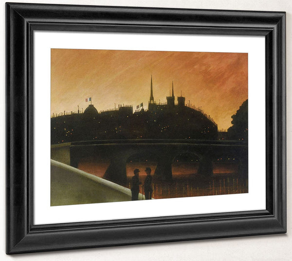 View Of Ile De Cite, Paris By Henri Julien Felix Rousseau Fine Art Print 2