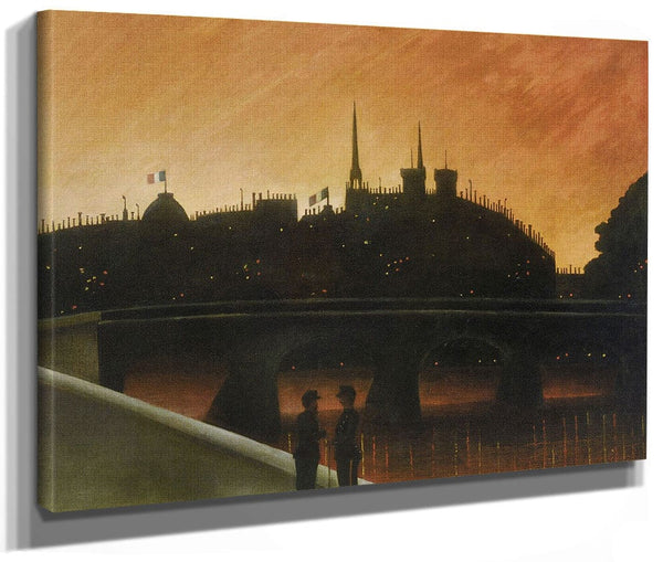 View Of Ile De Cite, Paris By Henri Julien Felix Rousseau Fine Art Print 2