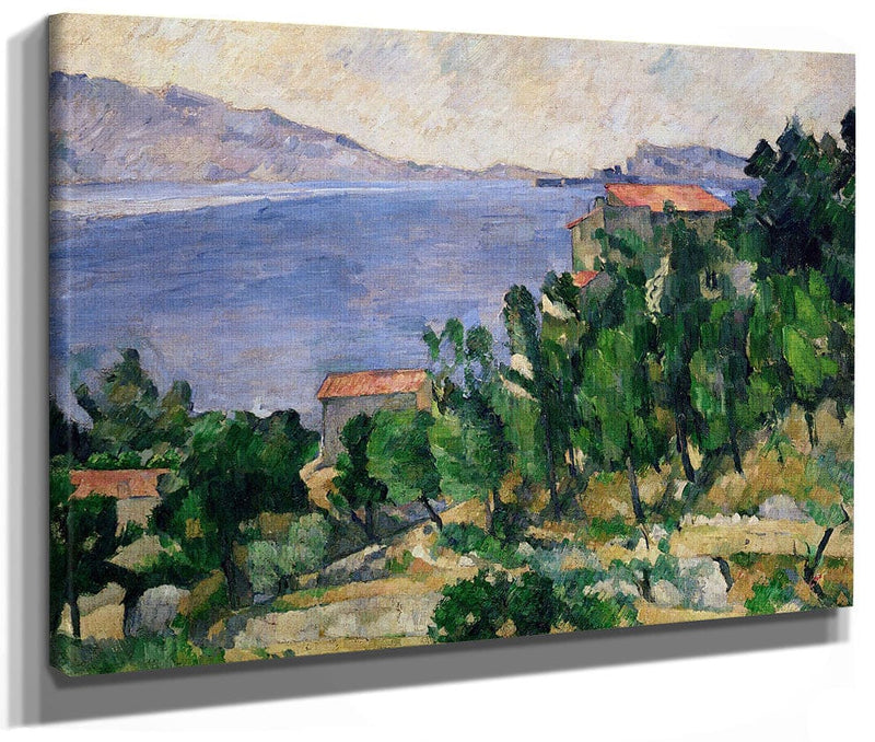 View Of Mount Marseilleveyre And The Isle Of Maire 1 By Paul Cezanne Fine Art Print 2