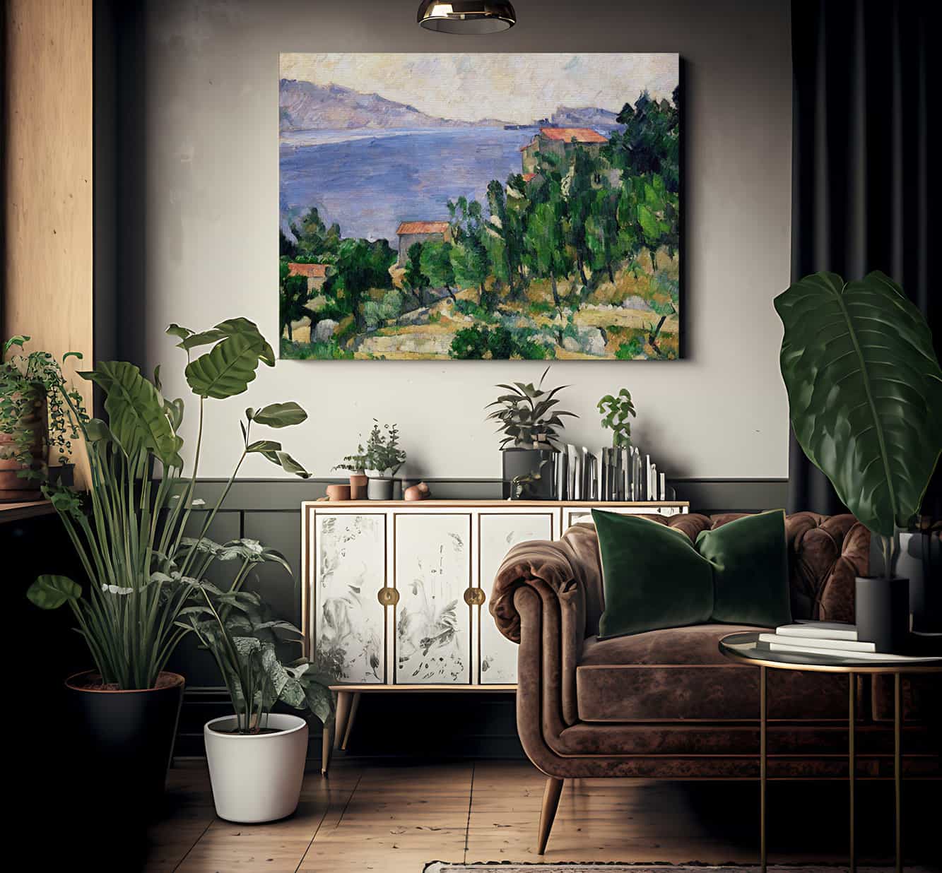View Of Mount Marseilleveyre And The Isle Of Maire 1 By Paul Cezanne Fine Art Print 2