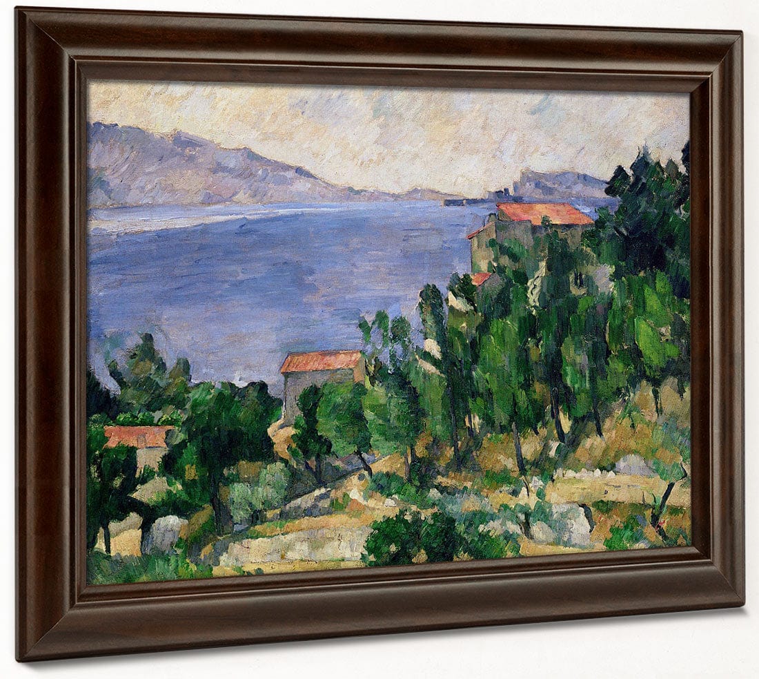 View Of Mount Marseilleveyre And The Isle Of Maire By Paul Cezanne Fine Art Print 2