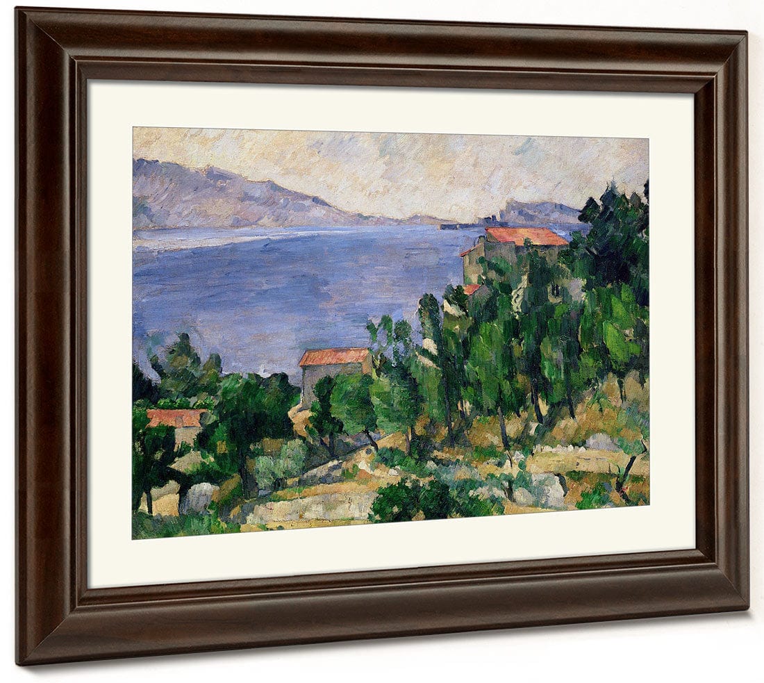 View Of Mount Marseilleveyre And The Isle Of Maire By Paul Cezanne Fine Art Print 2