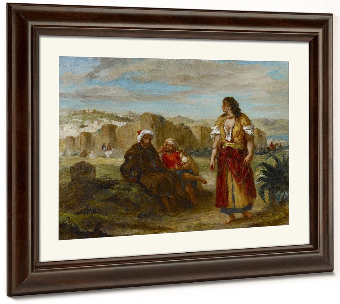 View Of Tangier With Figures By Ferdinand Victor Eugene Delacroix Fine Art Print 2