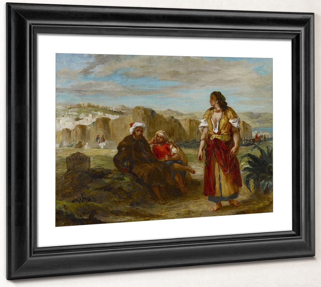 View Of Tangier With Figures By Ferdinand Victor Eugene Delacroix Fine Art Print 2