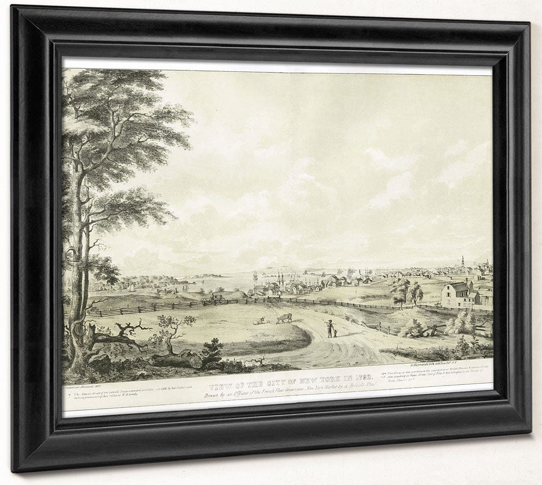 View Of The City Of New York In 1792 2 By George Hayward Fine Art Print 2