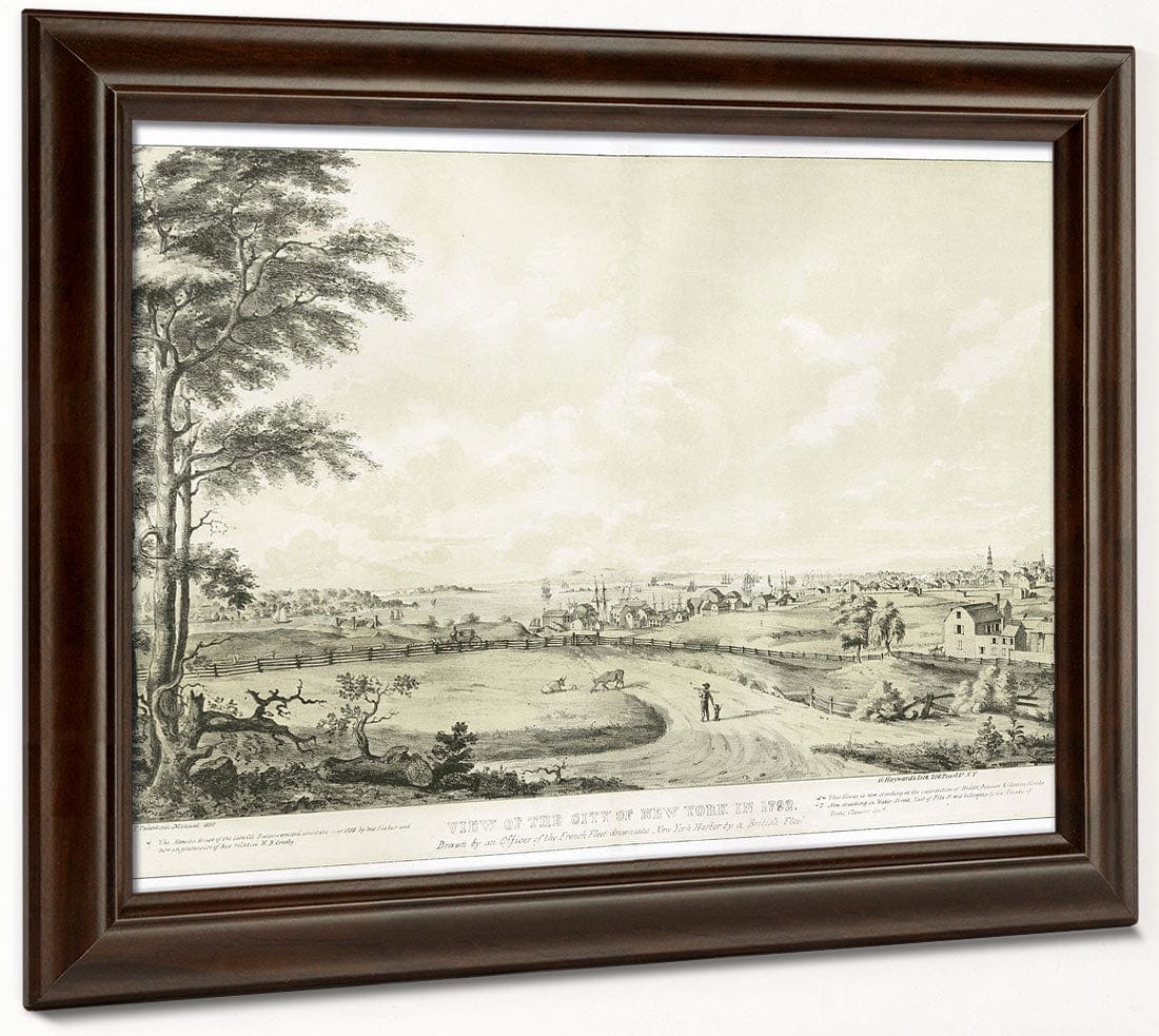 View Of The City Of New York In 1792 2 By George Hayward Fine Art Print 2