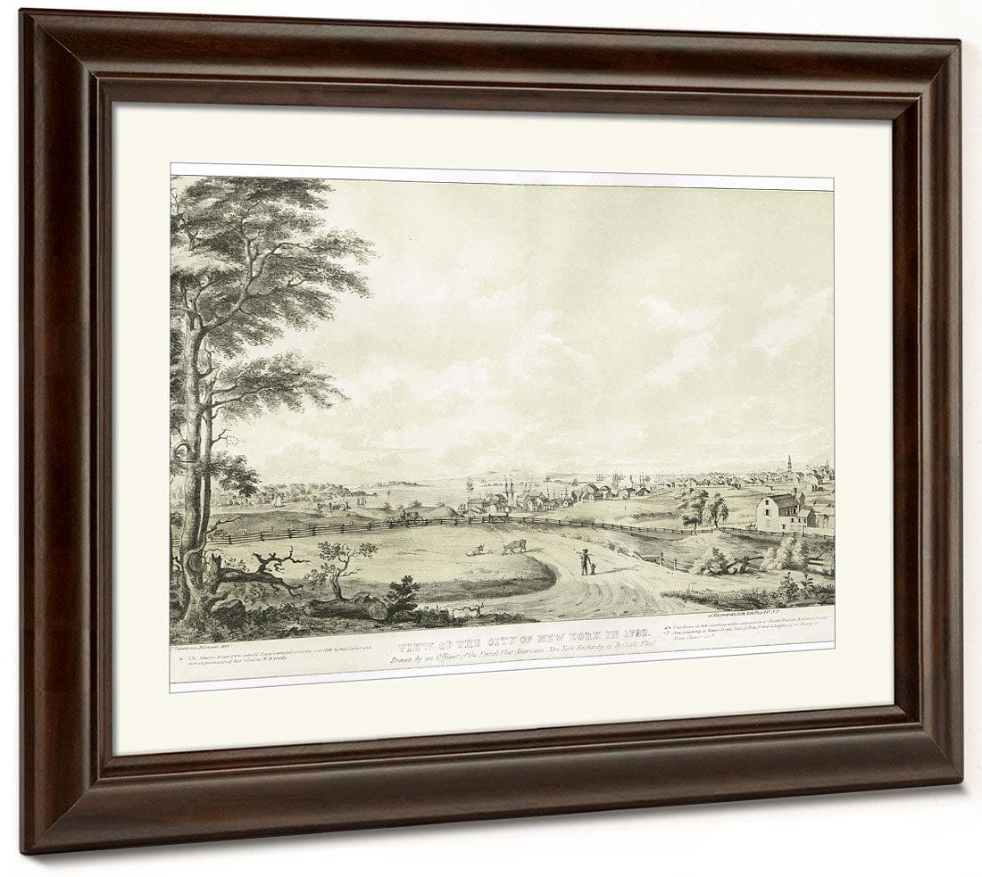 View Of The City Of New York In 1792 2 By George Hayward Fine Art Print 2