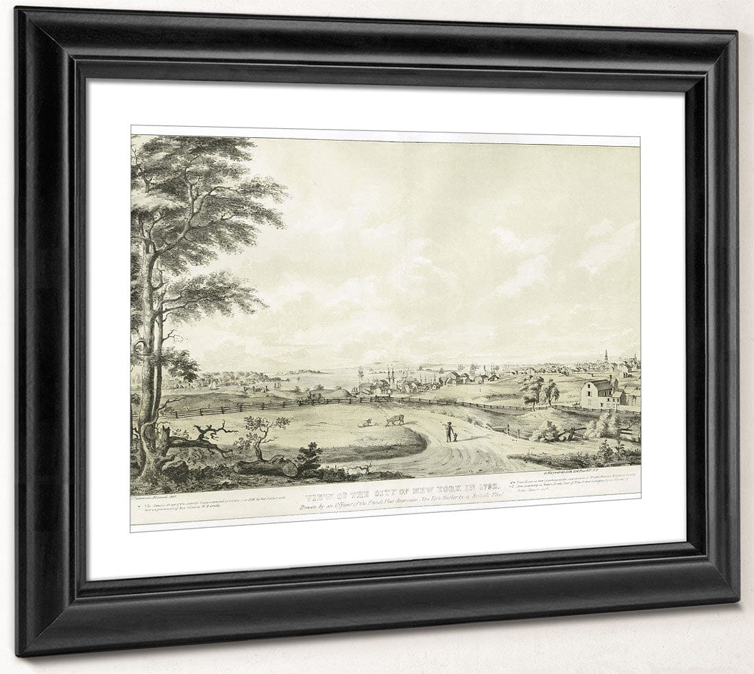 View Of The City Of New York In 1792 2 By George Hayward Fine Art Print 2