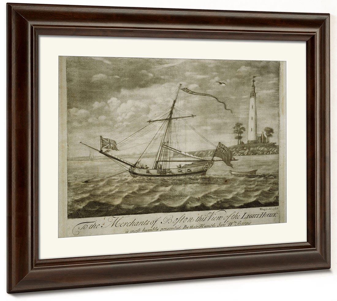 View Of The Lighthouse By William Burgis Fine Art Print 2