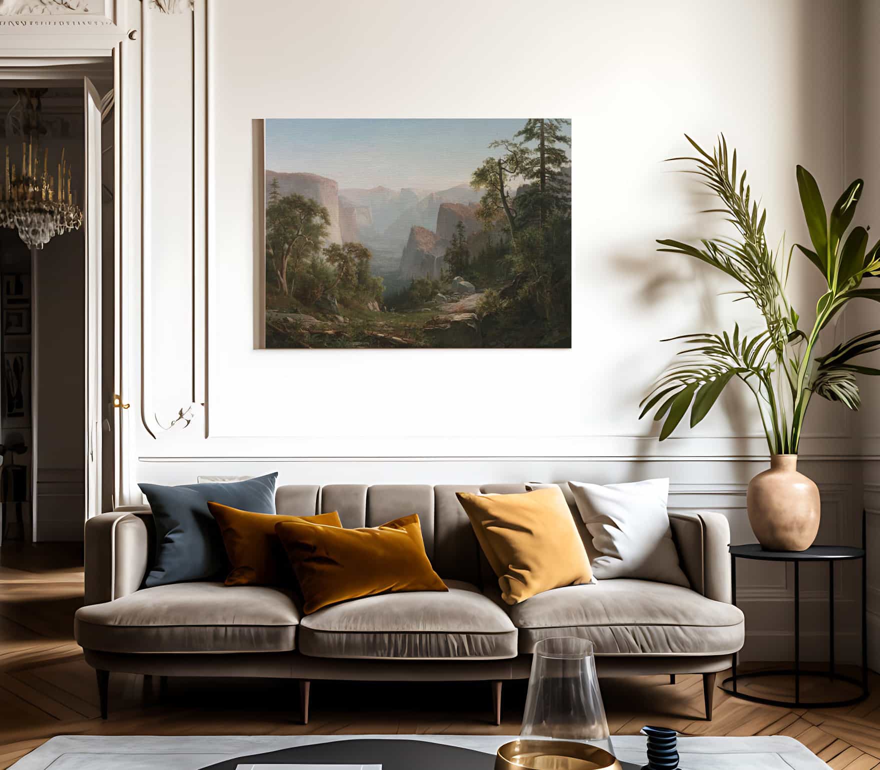 View Of The Yosemite Valley By Thomas Hill Fine Art Print 2