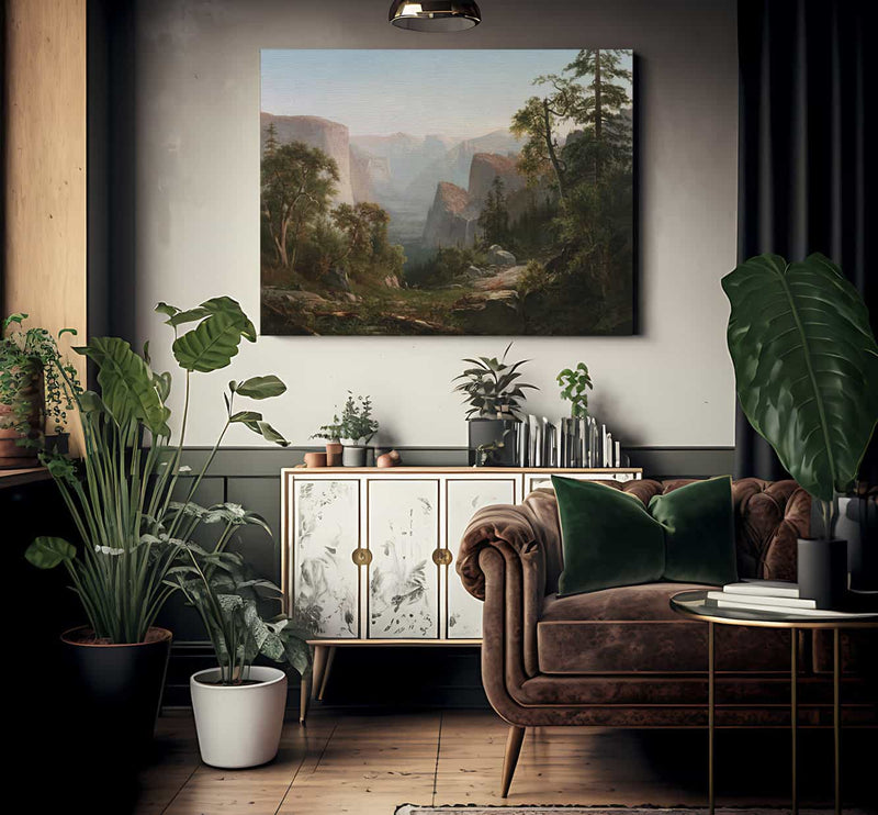 View Of The Yosemite Valley By Thomas Hill Fine Art Print 2