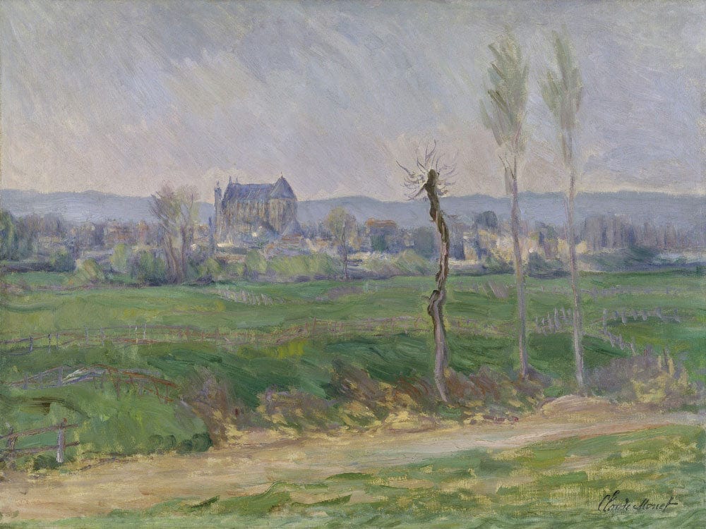 View Of Vernon By Claude Monet Fine Art Print 2