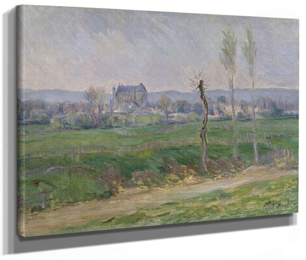 View Of Vernon By Claude Monet Fine Art Print 2