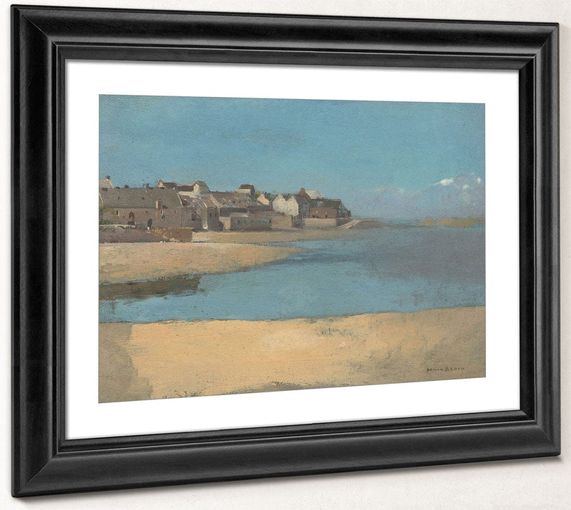 Village By The Sea In Brittany By Odilon Redon Fine Art Print 2