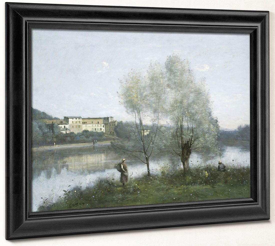 Ville D'avray 1 By Jean Baptiste Camille Corot Fine Art Print 2