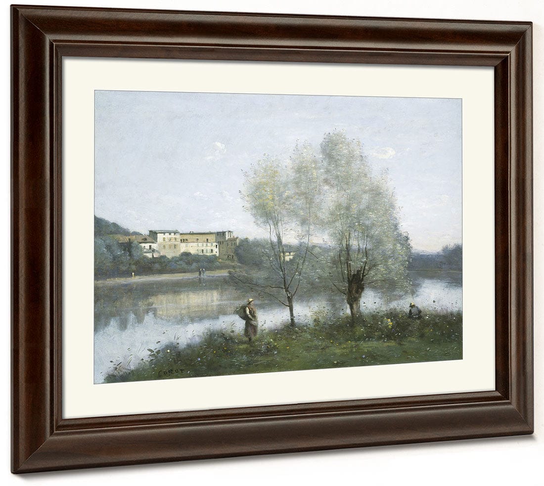 Ville D'avray 1 By Jean Baptiste Camille Corot Fine Art Print 2