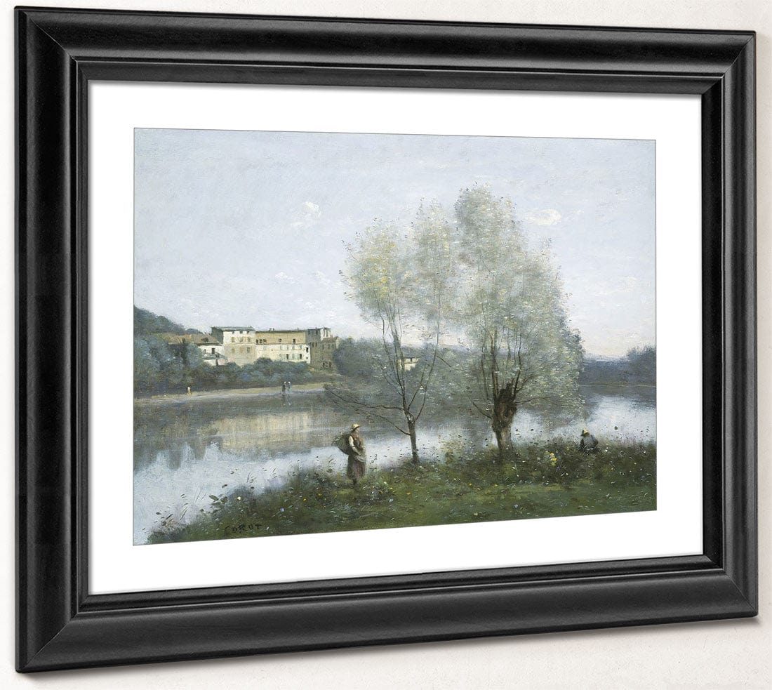 Ville D'avray 1 By Jean Baptiste Camille Corot Fine Art Print 2
