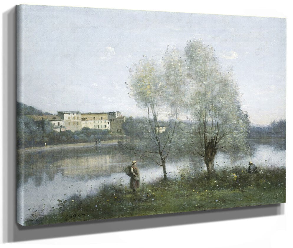 Ville D'avray 1 By Jean Baptiste Camille Corot Fine Art Print 2