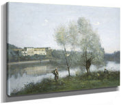Ville D'avray 1 By Jean Baptiste Camille Corot Fine Art Print 2