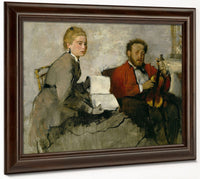 Violinist And Young Woman By Edgar Degas Fine Art Print 2