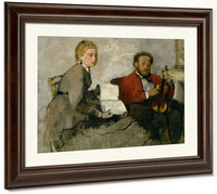 Violinist And Young Woman By Edgar Degas Fine Art Print 2