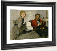 Violinist And Young Woman By Edgar Degas Fine Art Print 2