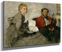 Violinist And Young Woman By Edgar Degas Fine Art Print 2