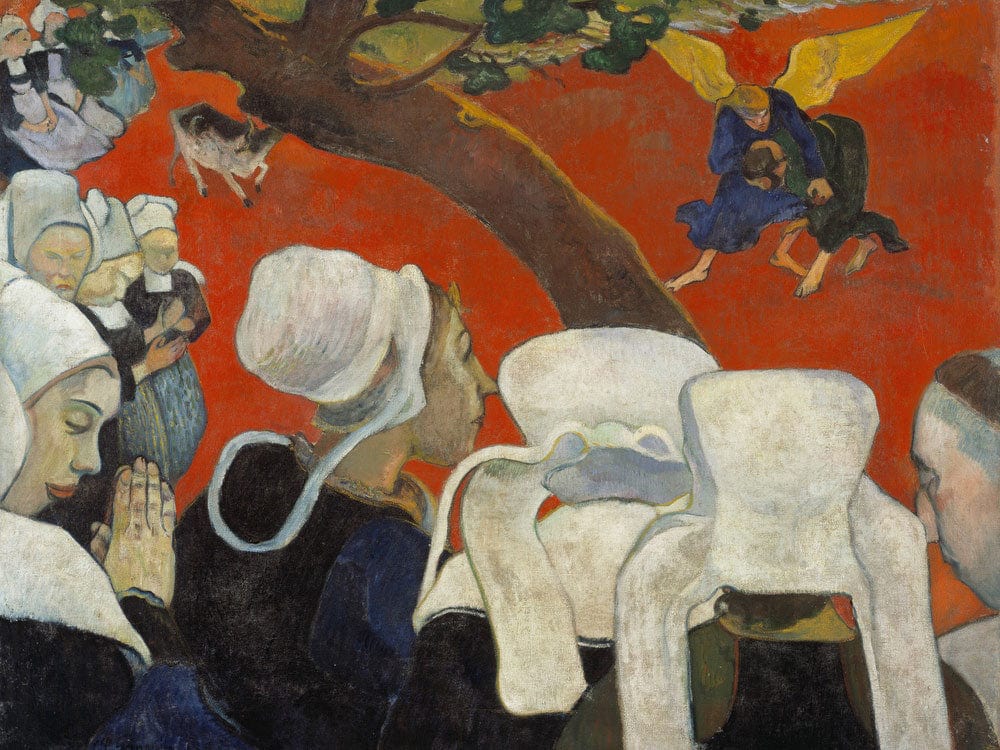 Vision Of The Sermon (Jacob Wrestling With The Angel) By Paul Gauguin Fine Art Print 2