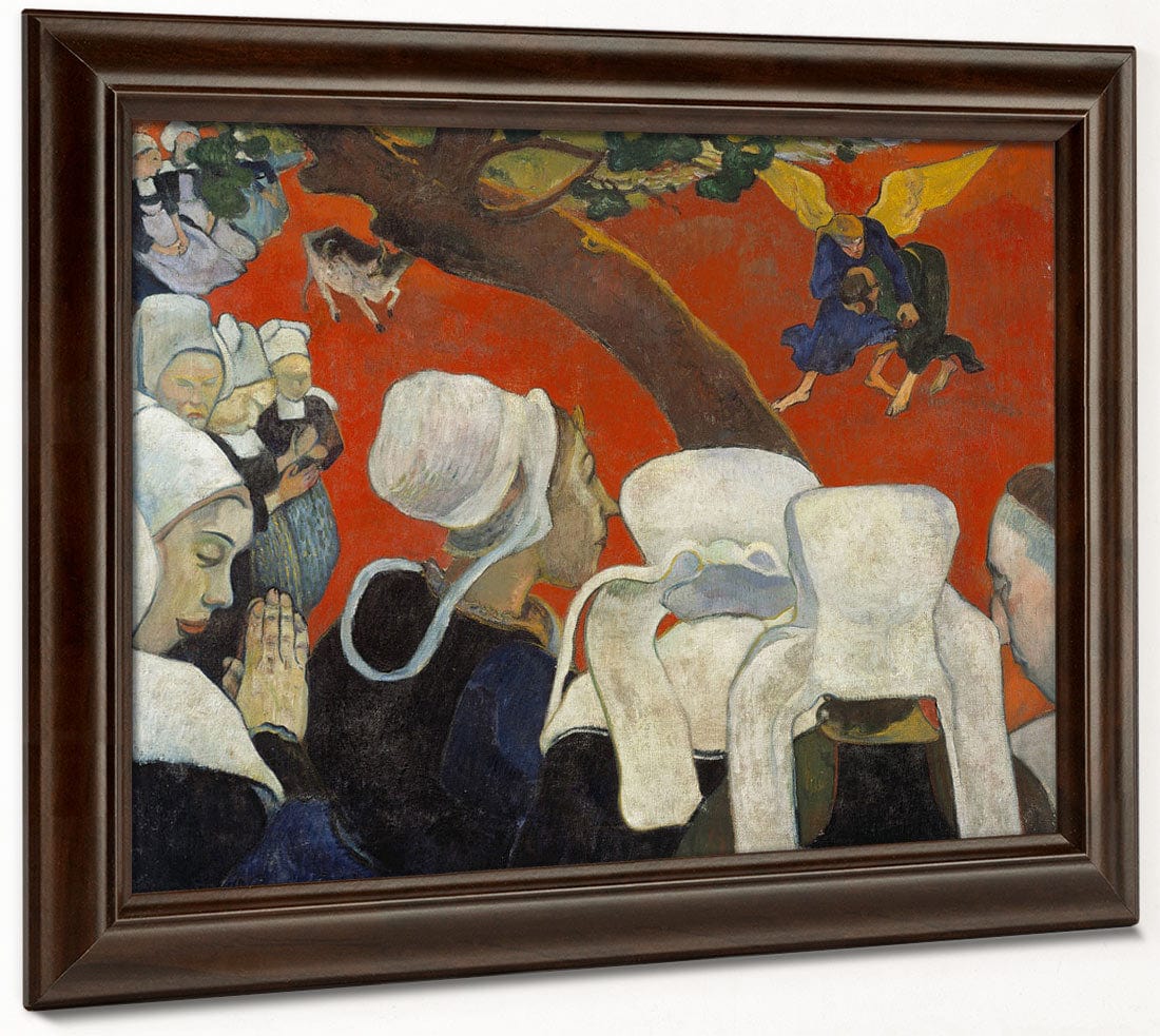 Vision Of The Sermon (Jacob Wrestling With The Angel) By Paul Gauguin Fine Art Print 2